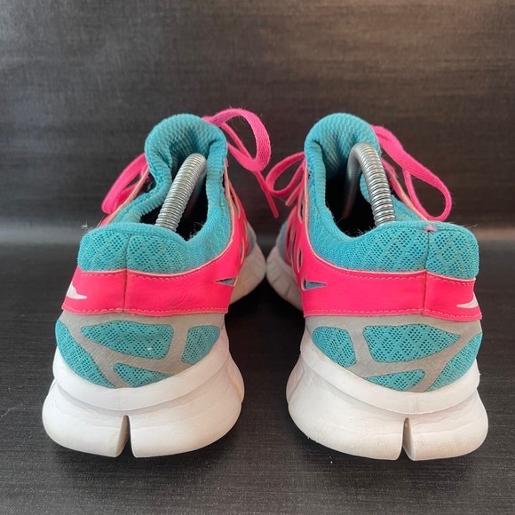 Nike Free Run+ 2 Womens Size 8.5 Pink Blue Running Gym Girls Shoes 443816-310 - Picture 5 of 9